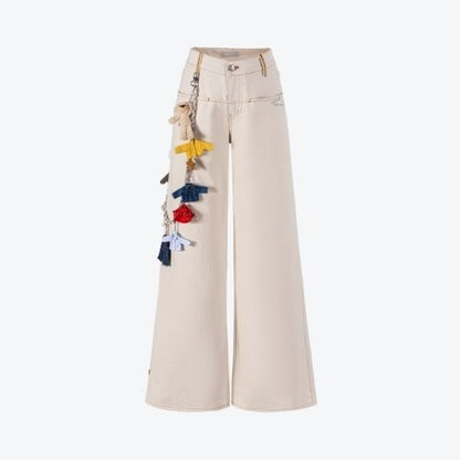 13DE MARZO Tailor Bear Hanger Cargo Pants White - 13DE MARZO