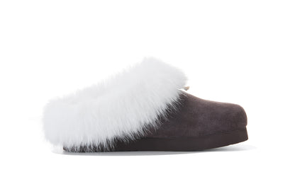13DE MARZO Furry Birkenstock Mule Brown