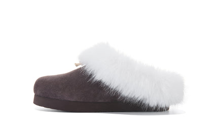 13DE MARZO Furry Birkenstock Mule Brown