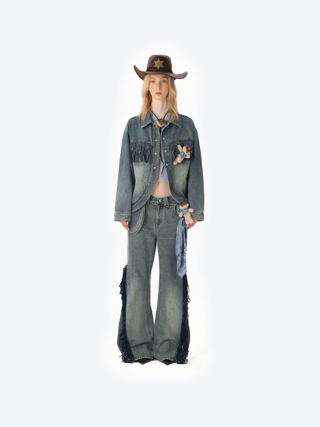 13DE MARZO Western Cowboy Jeans - 13DE MARZO