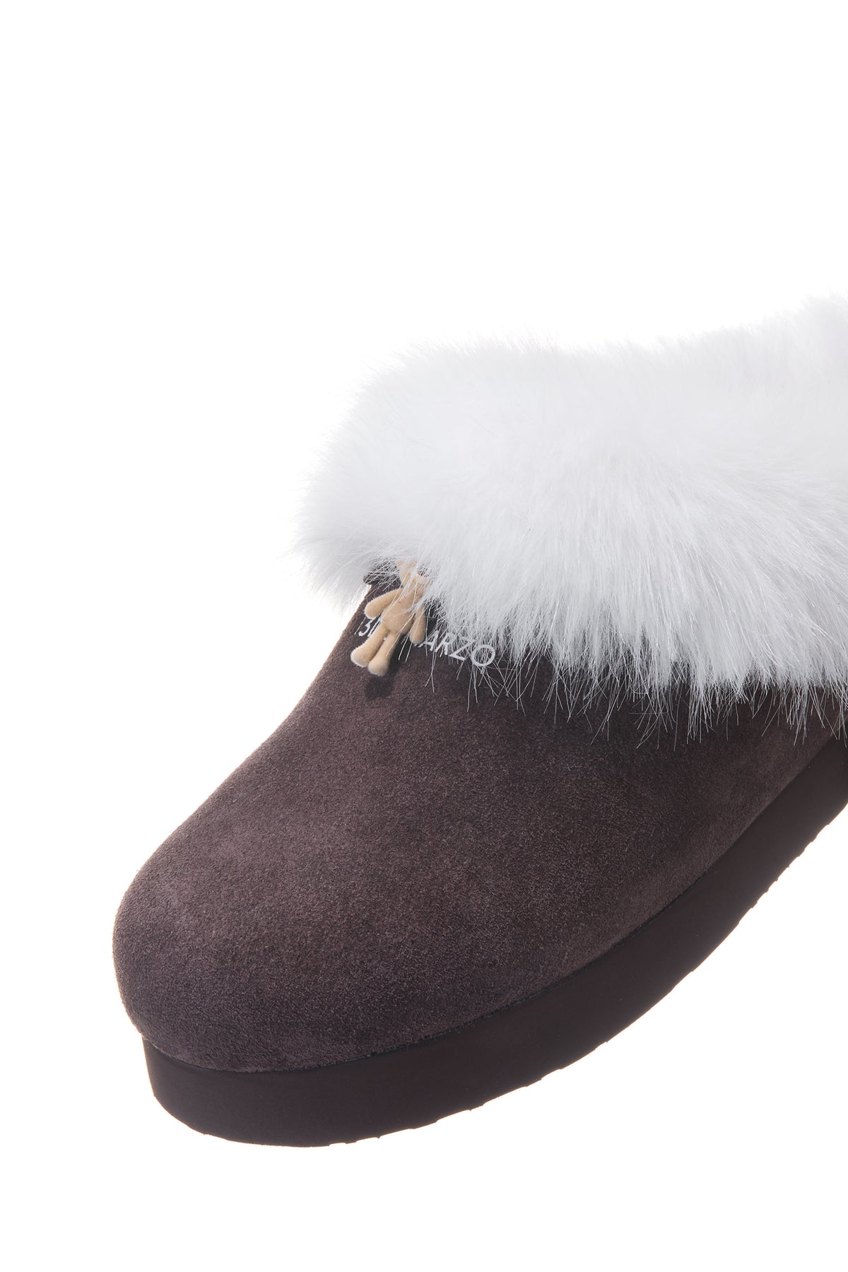 13DE MARZO Furry Birkenstock Mule Brown