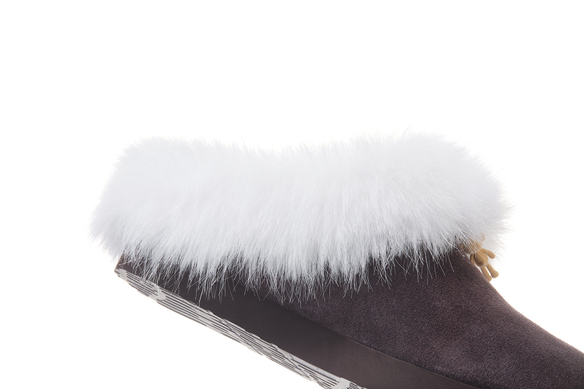 13DE MARZO Furry Birkenstock Mule Brown