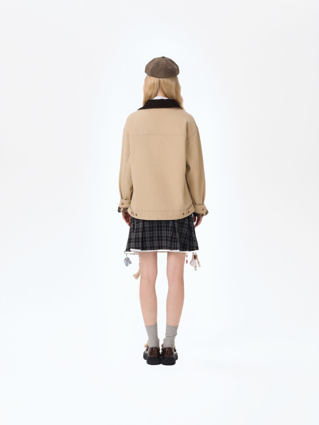 13DE MARZO Tailor Bear Hanger Cargo Jacket Khaki - 13DE MARZO