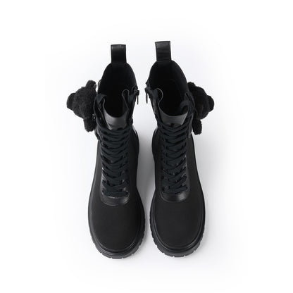 13DE MARZO Bear Cargo Boots Black