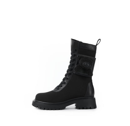 13DE MARZO Bear Cargo Boots Black