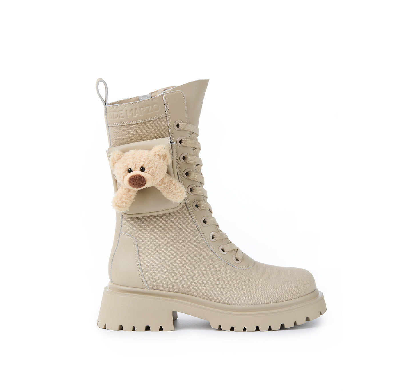 13DE MARZO Bear Cargo Boots Khaki