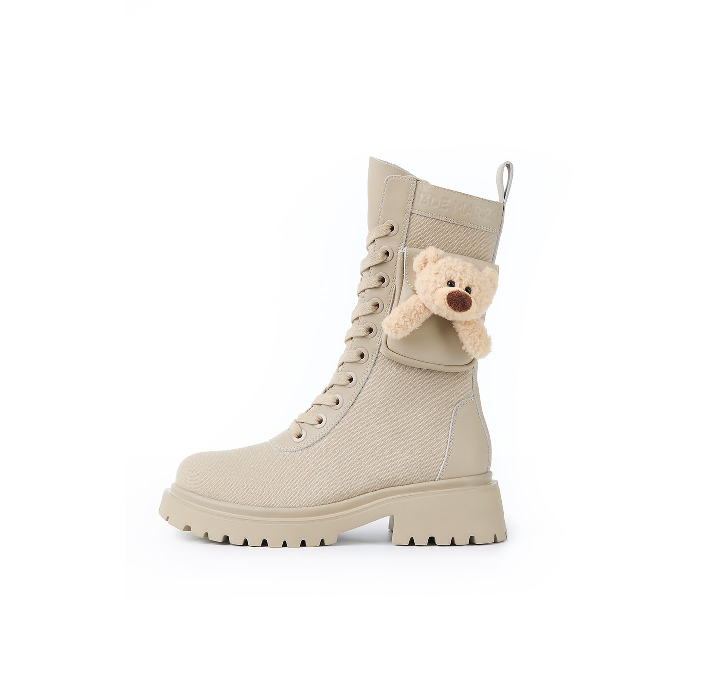 13DE MARZO Bear Cargo Boots Khaki