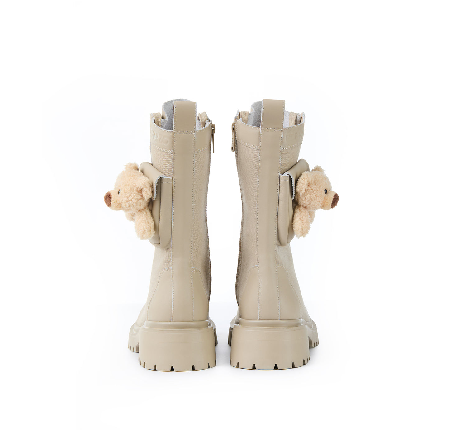 13DE MARZO Bear Cargo Boots Khaki