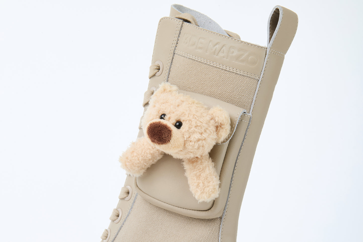 13DE MARZO Bear Cargo Boots Khaki