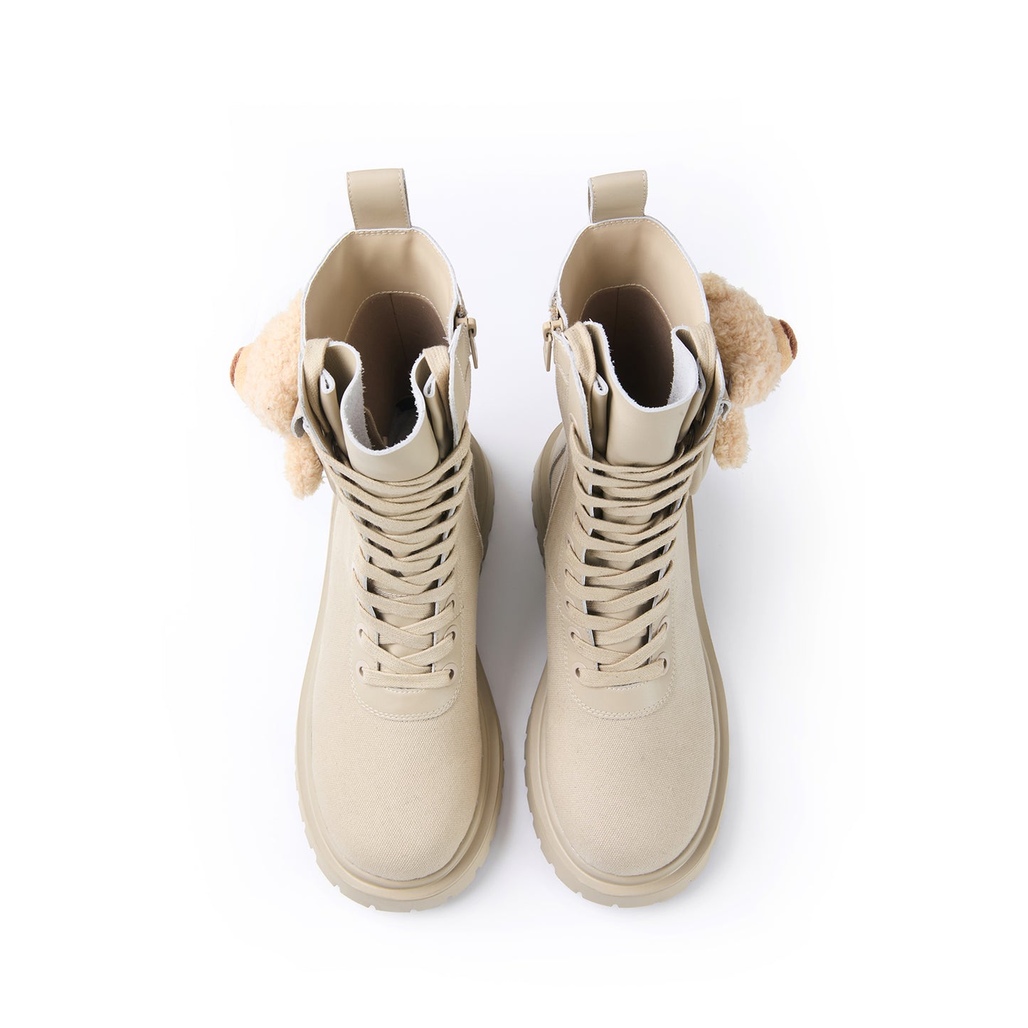 13DE MARZO Bear Cargo Boots Khaki