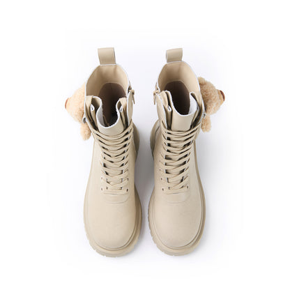13DE MARZO Bear Cargo Boots Khaki
