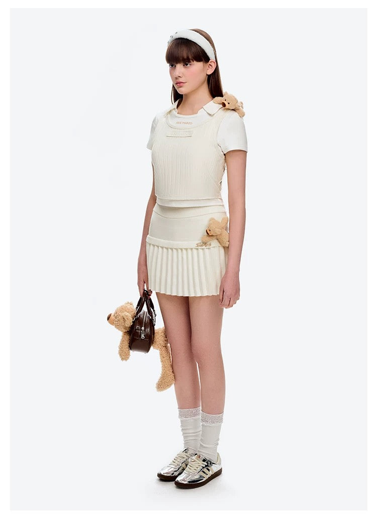 13DE MARZO Doozoo Cropped Vest Top - 13DE MARZO