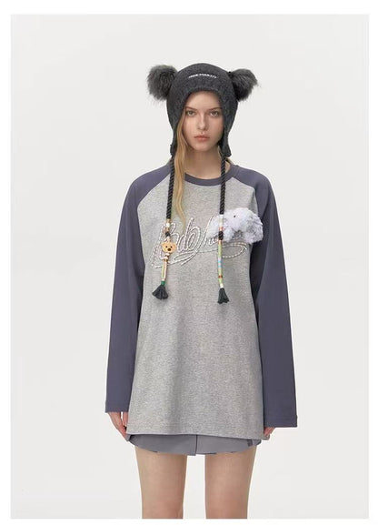 13DE MARZO Bear Ear Color Lace Beanie - 13DE MARZO