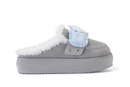 13DE MARZO Detachable Snow Boot Slipper Grey