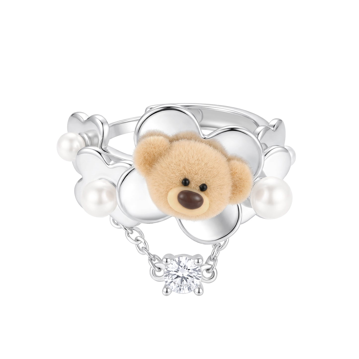 13DE MARZO Floral Bear Ring - 13DE MARZO
