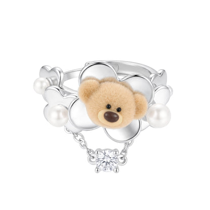 13DE MARZO Floral Bear Ring - 13DE MARZO