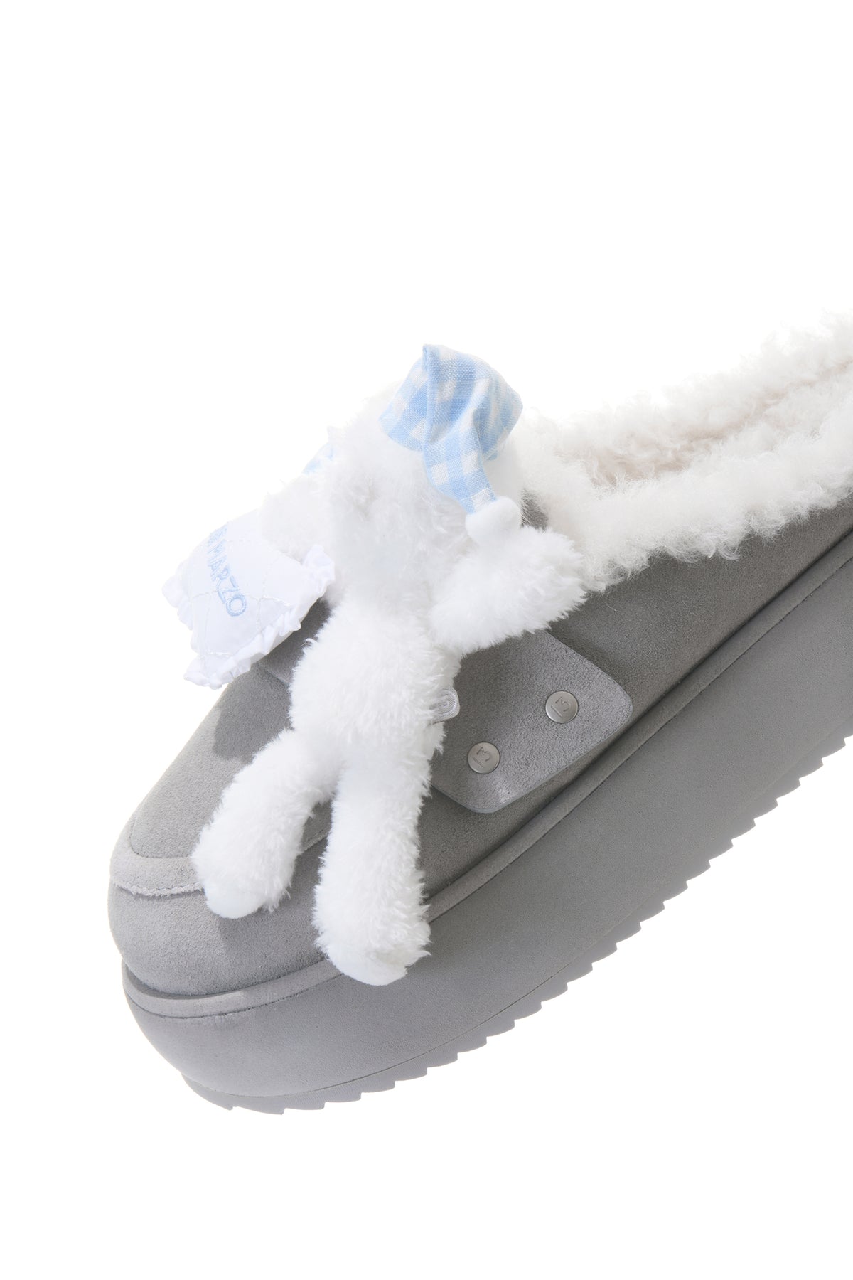 13DE MARZO Detachable Snow Boot Slipper Grey