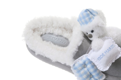 13DE MARZO Detachable Snow Boot Slipper Grey