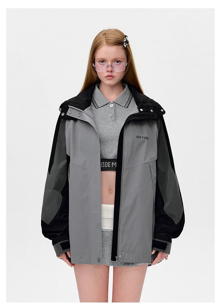 13DE MARZO Bear Logo Windbreaker - 13DE MARZO