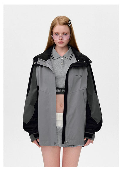 13DE MARZO Bear Logo Windbreaker - 13DE MARZO