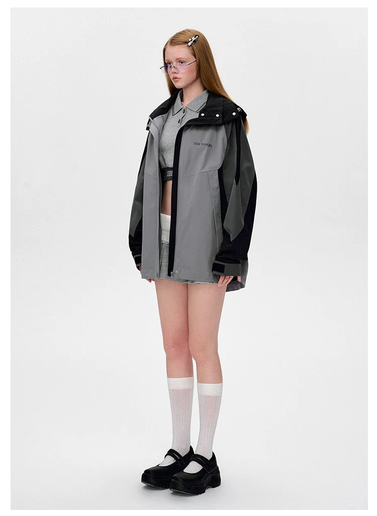 13DE MARZO Bear Logo Windbreaker - 13DE MARZO