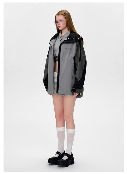 13DE MARZO Bear Logo Windbreaker - 13DE MARZO