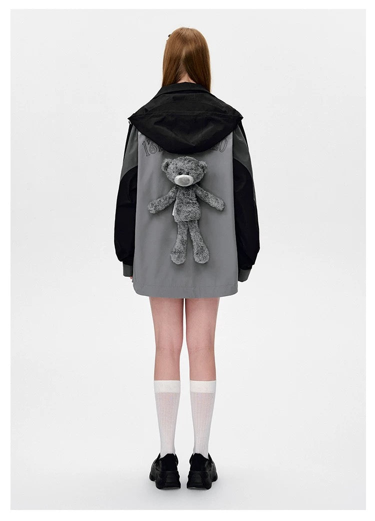 13DE MARZO Bear Logo Windbreaker - 13DE MARZO