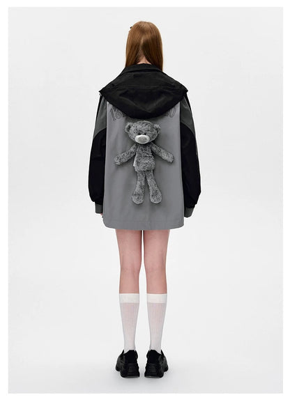 13DE MARZO Bear Logo Windbreaker - 13DE MARZO