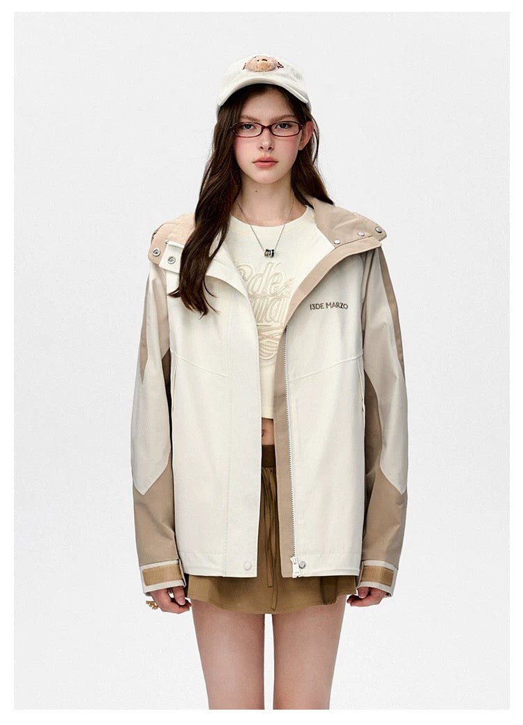 13DE MARZO Bear Logo Windbreaker - 13DE MARZO