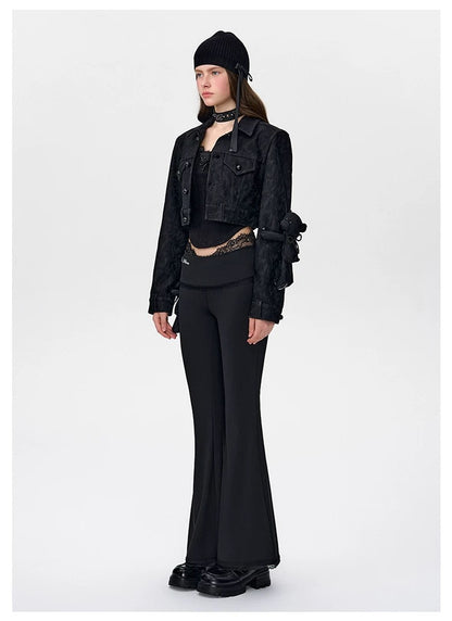 13DE MARZO Bear Lacy Flare Pants - 13DE MARZO