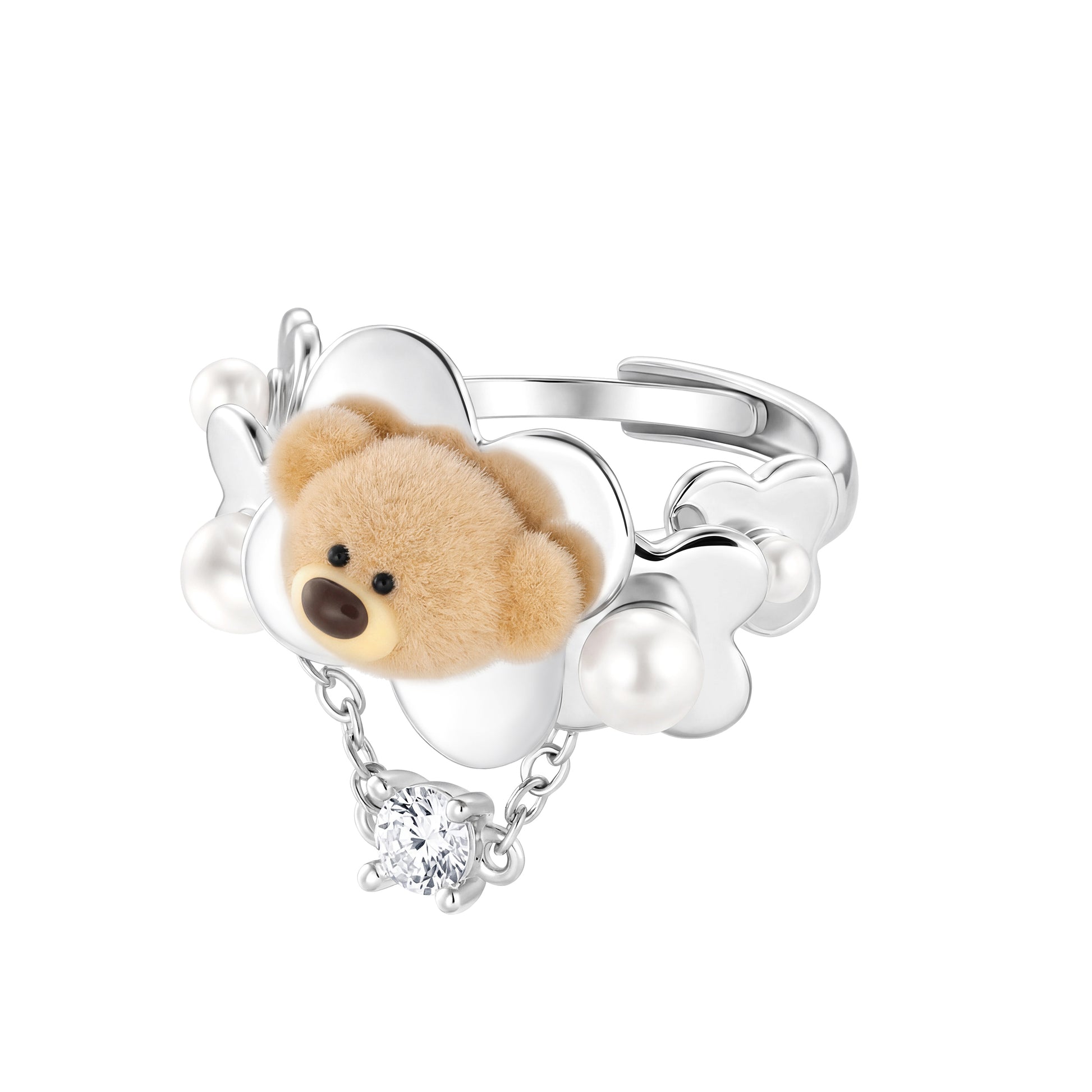 13DE MARZO Floral Bear Ring - 13DE MARZO