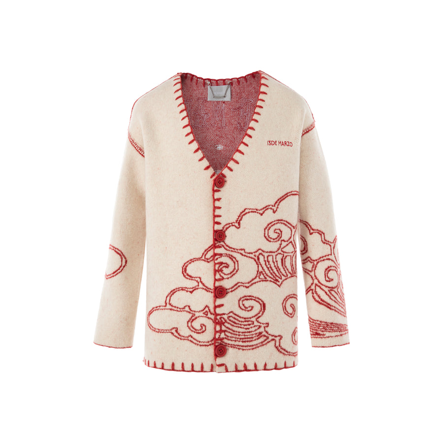 13DE MARZO Dragon Year Knit Cardigan - 13DE MARZO