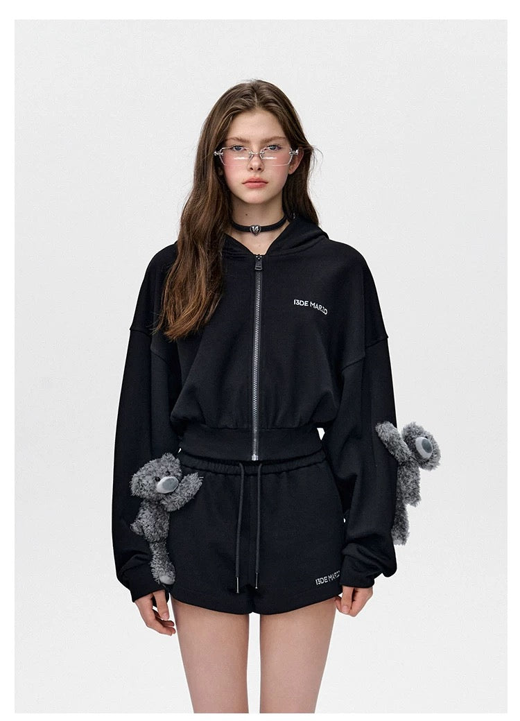 13DE MARZO Doozoo Sports Zipped Hoodie - 13DE MARZO