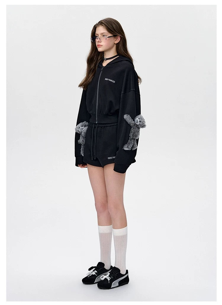 13DE MARZO Doozoo Sports Zipped Hoodie - 13DE MARZO