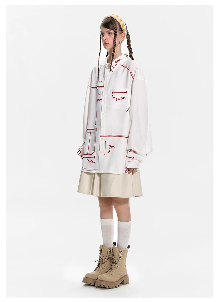 13DE MARZO Sketch Line Shirt - 13DE MARZO