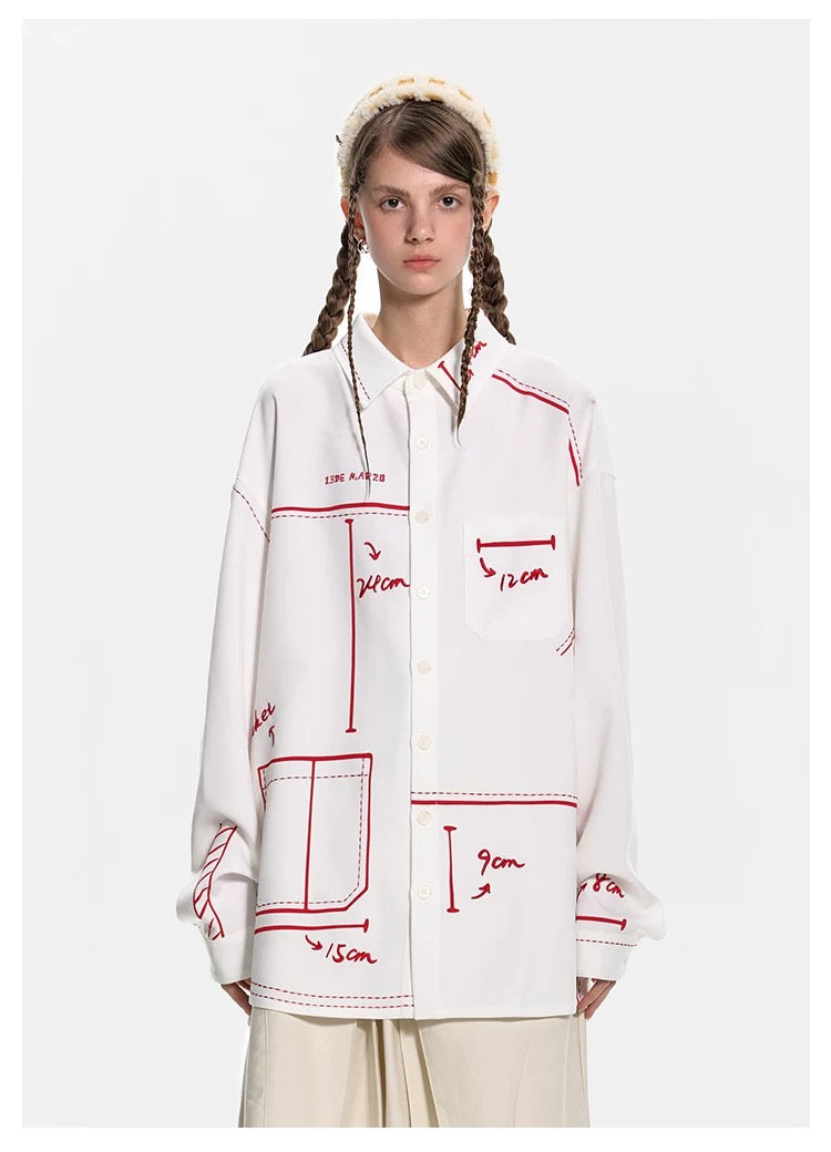 13DE MARZO Sketch Line Shirt