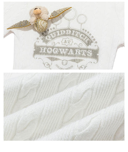 Harry Potter × 13DE MARZO Quidditch Bear High Neck Sweater - 13DE MARZO