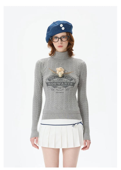 Harry Potter × 13DE MARZO Quidditch Bear High Neck Sweater - 13DE MARZO