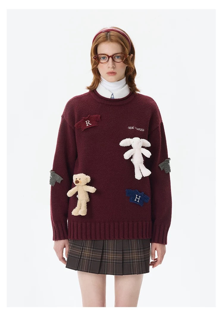 Harry Potter × 13DE MARZO Harry and Weasley Vintage Sweater - 13DE MARZO