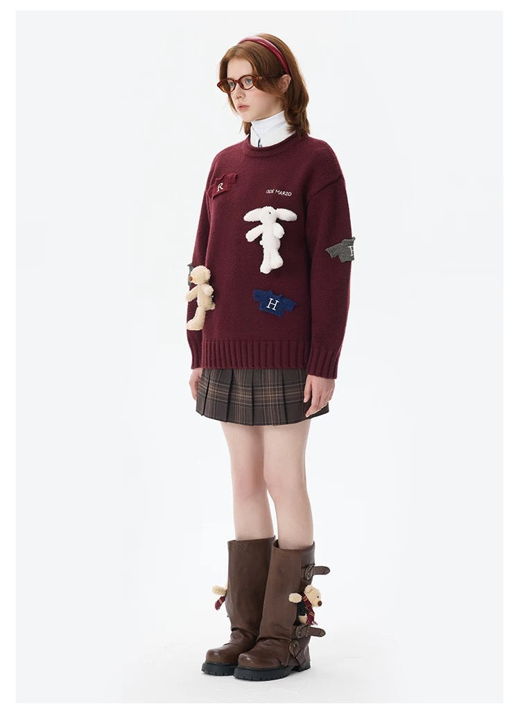 Harry Potter × 13DE MARZO Harry and Weasley Vintage Sweater - 13DE MARZO