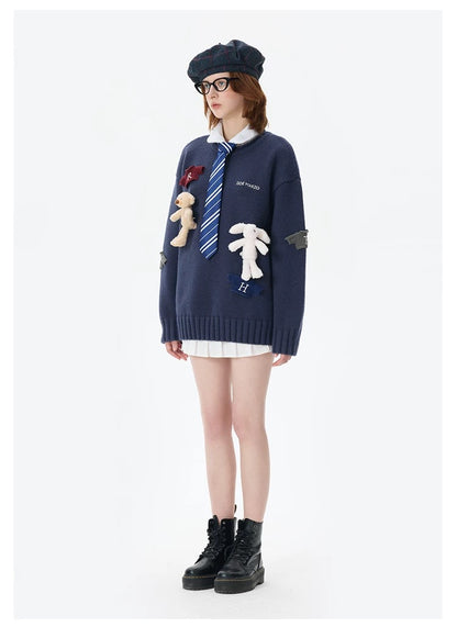 Harry Potter × 13DE MARZO Harry and Weasley Vintage Sweater - 13DE MARZO