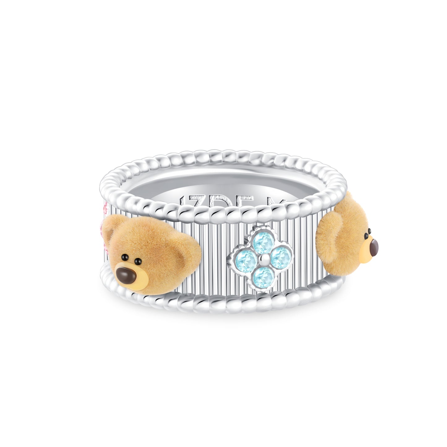 13DE MARZO Monet's Garden Crystal Rhinestone Ring - 13DE MARZO