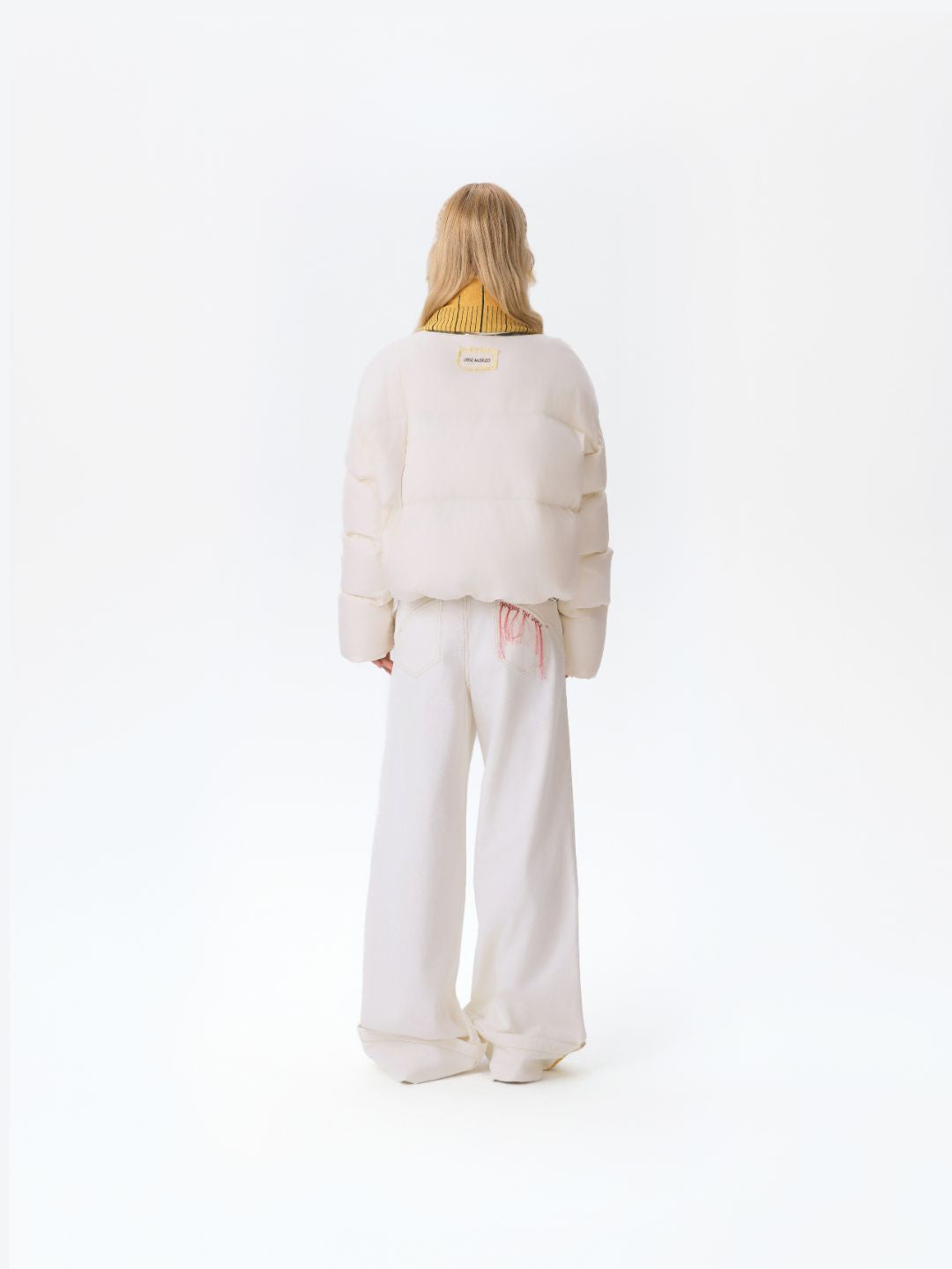 13DE MARZO Tailor Bear Ruler Down Jacket Beige - 13DE MARZO