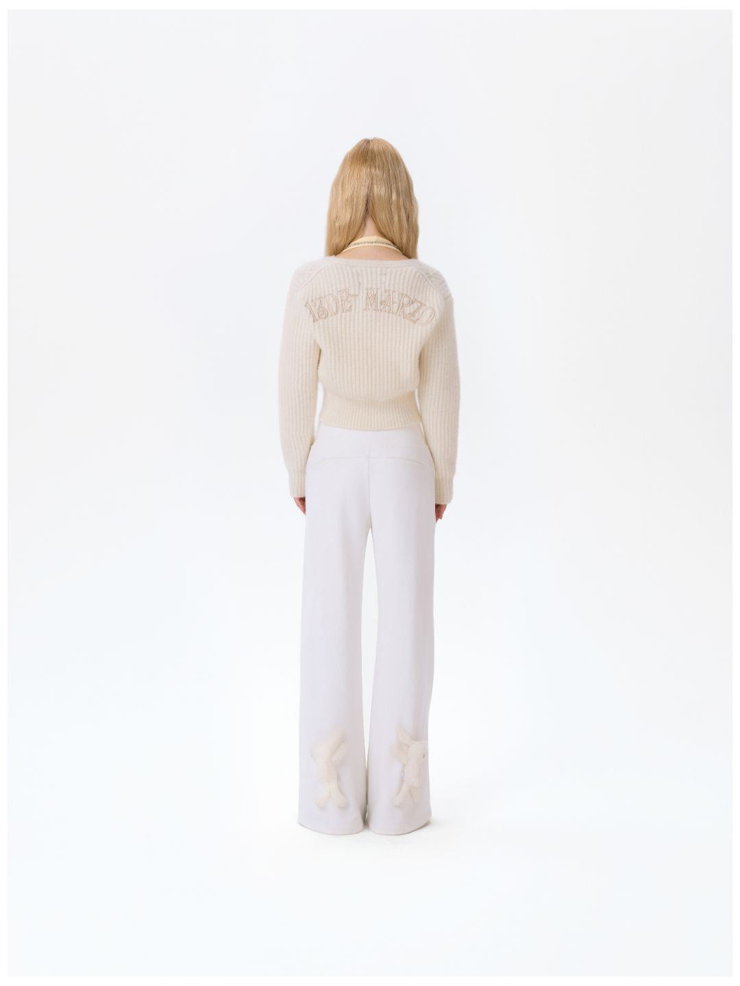 13DE MARZO Doozoo Cuddle Button Cardigan Beige - 13DE MARZO