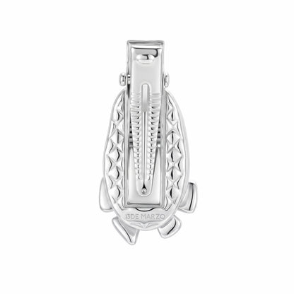 13DE MARZO Shoe Bow Bear Hair Clip Silver