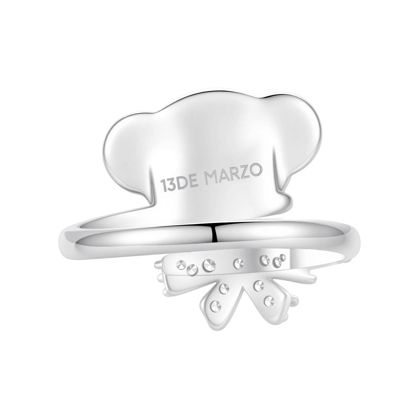 13DE MARZO Mini Bear Bow Tie Ring