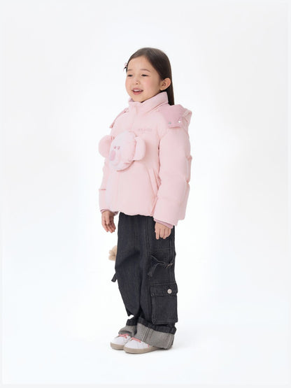13DE MARZO BabyBear Face Down Jacket Pink - 13DE MARZO