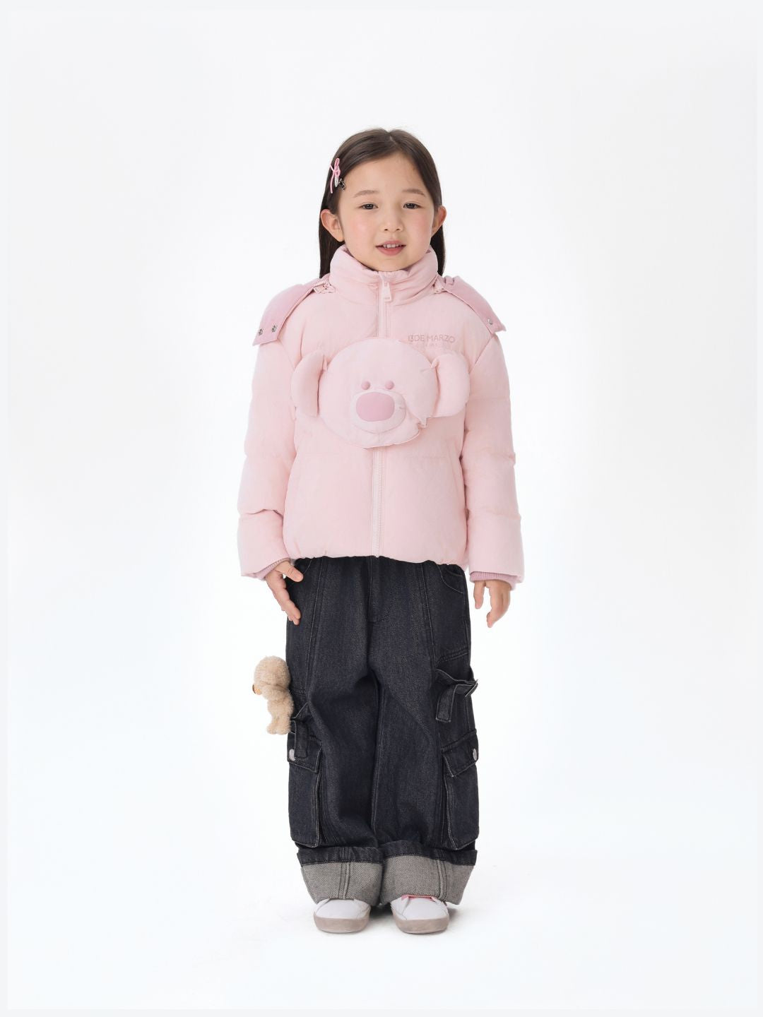 13DE MARZO BabyBear Face Down Jacket Pink - 13DE MARZO