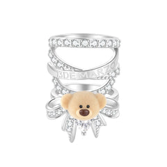 13DE MARZO Starlight Bear Movable Ring