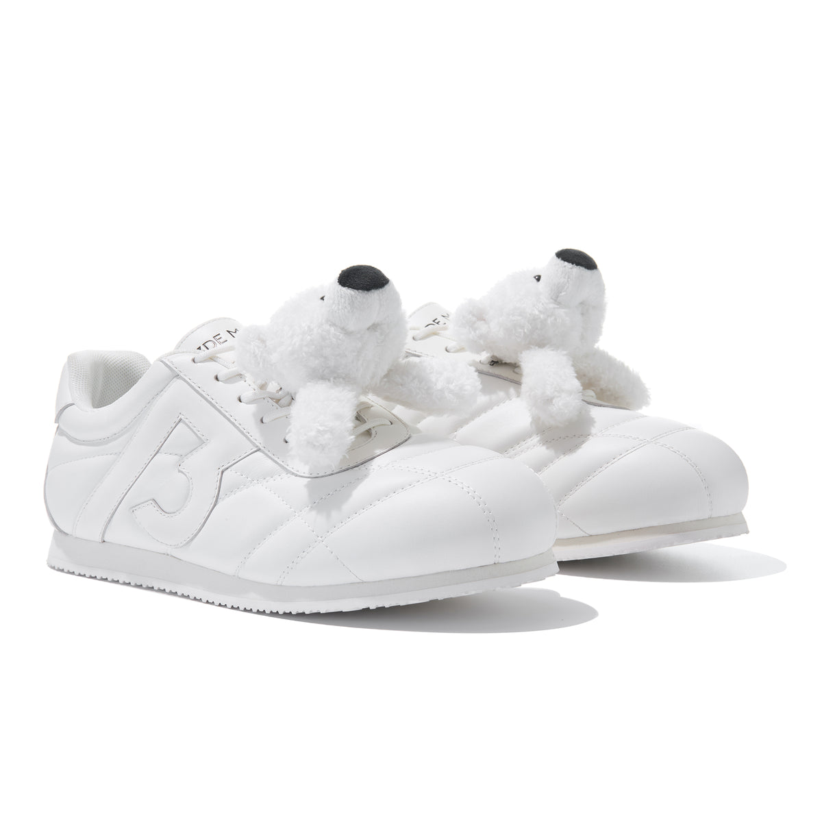 13DE MARZO Quilted Lightweight Casual Shoes White - 13DE MARZO